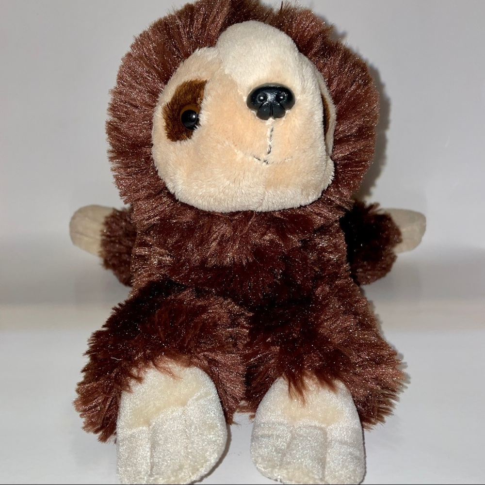 HTF Aurora World Sloth Plush Brown Stuffed Animal 14"